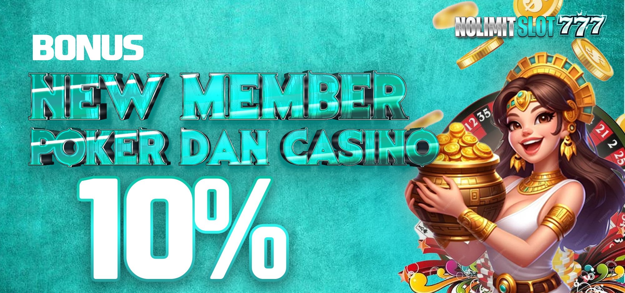 PROMO BONUS POKER & LIVE CASINO 10%